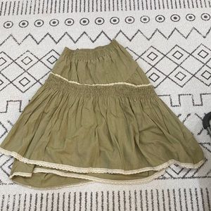 Khaki skirt - Purchased in Tokyo.